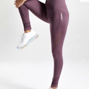 Gymshark Highwaist Energy Seamless Purple Lace Detail Leggings